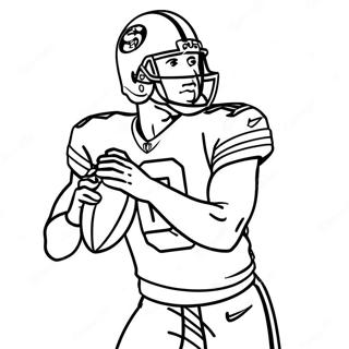 Halaman Mewarnai Pemain 49ers Dalam Aksi 71907-15774