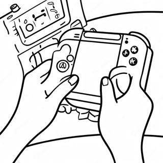 Halaman Mewarnai Nintendo Switch Di Tangan Gamer 72415 16174