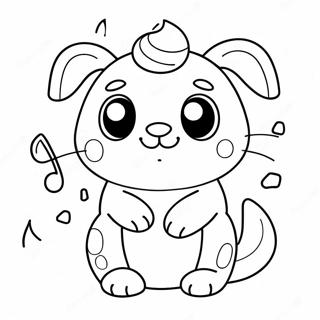 Halaman Mewarnai Hewan Peliharaan Tiktok Imut 72441-16196