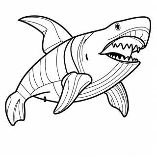 Halaman Mewarnai Megalodon 72568-16287