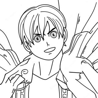 Halaman Mewarnai Eren Yeager Bertransformasi 72595-16311