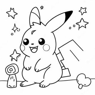 Halaman Mewarnai Pikachu Natal 72671-16366