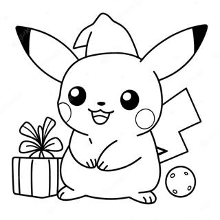 Halaman Mewarnai Pikachu Natal 72671-16368