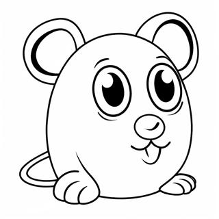 Halaman Mewarnai Mouse Komputer Lucu Dengan Mata Besar 72779-16461