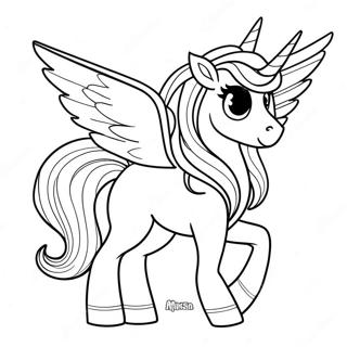 Halaman Mewarnai Alicorn 73110-16708