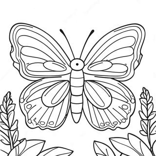 Halaman Mewarnai Kupu Kupu Eric Carle 73420-16955