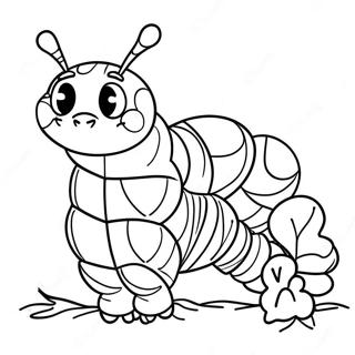 Halaman Mewarnai Ulat Eric Carle Yang Lapar 73421-16957