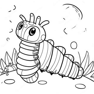 Halaman Mewarnai Ulat Eric Carle Yang Lapar 73421-16958