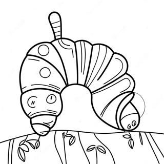 Halaman Mewarnai Ulat Eric Carle Yang Lapar 73421-16960