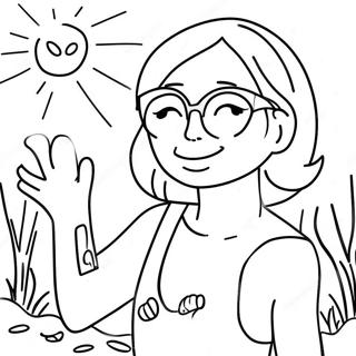 Halaman Mewarnai Jumat Sore Yang Cerah 73499-17022