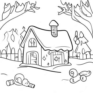 Halaman Mewarnai Musim Dingin Meriah 73547-17051