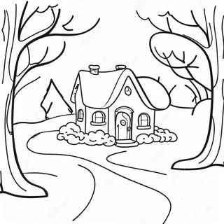 Halaman Mewarnai Musim Dingin Meriah 73547-17052