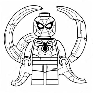 Lego Spiderman Halaman Mewarnai