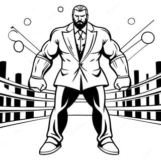 Halaman Mewarnai Sambungkan Titik Triple H Dinamis Di Ring 73807 17262