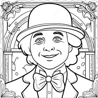 Halaman Mewarnai Willy Wonka Tiket Emas 73881-17309