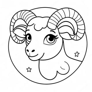 Halaman Mewarnai Zodiak Aries 74241-17592