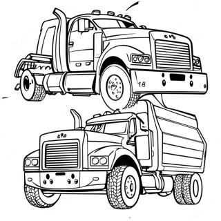 Halaman Mewarnai Truk Diesel Kustom 74318-17660