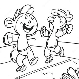 Halaman Mewarnai Olahraga Yang Menyenangkan 74421-17740