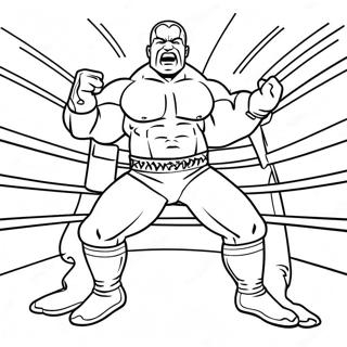 Halaman Mewarnai Pertarungan Pegulat Wwe Epik 74520-17812