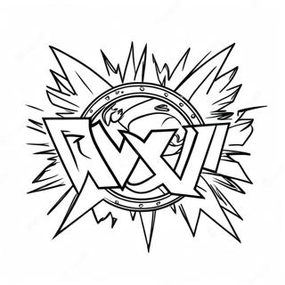 Halaman Mewarnai Logo Wwe Dinamis 74521-17813