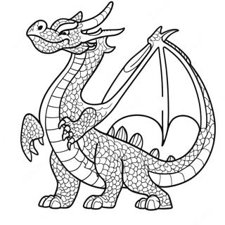 Halaman Mewarnai Naga Penyembur Api 74599-17879