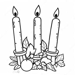 Halaman Mewarnai Lilin Kwanzaa Yang Meriah 74623-17890