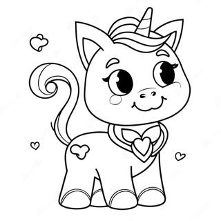 Halaman Mewarnai Kucing Unicorn Yang Ajaib Halaman Mewarnai