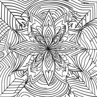 Halaman Mewarnai Ilusi Optik Geometris 74728 17977