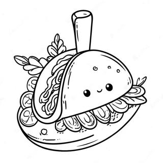 Halaman Mewarnai Taco 74801-18028