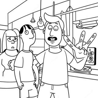 Bob's Burgers Halaman Mewarnai