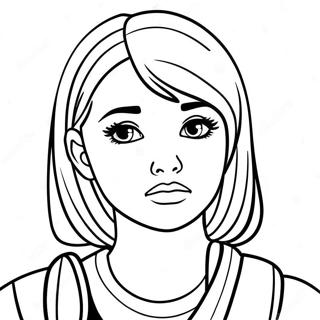 Halaman Mewarnai Gadis Emo Sedih Dengan Patah Hati 75010-18194