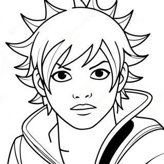 Halaman Mewarnai Anak Emo Dengan Rambut Berduri 75011-18198