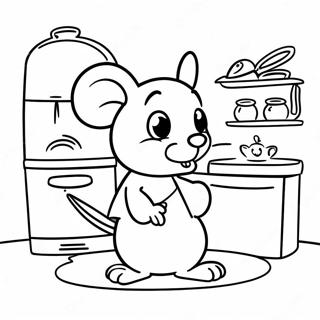 Tikus Petualang Di Dapur Halaman Mewarnai 75061 18233