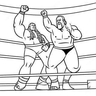 Halaman Mewarnai Pertandingan Juara Wwe 75138-18292