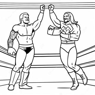 Halaman Mewarnai Momen Ikonik Wwe 75140-18297