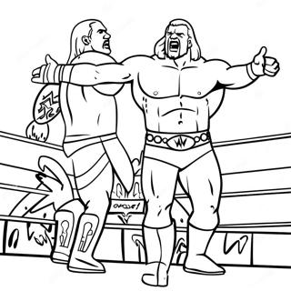 Halaman Mewarnai Momen Ikonik Wwe 75140-18299