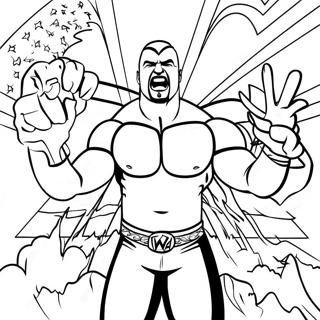 Halaman Mewarnai Momen Ikonik Wwe 75140-18300