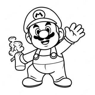 Halaman Mewarnai Mario Wonder 75341-18446