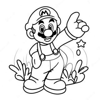 Halaman Mewarnai Petualangan Mario Wonder Yang Berwarna Warni 75342-18450