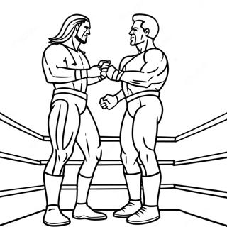 Halaman Mewarnai Pertandingan Wwe Yang Mengasyikkan 75421 18515