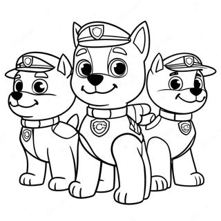 Halloween Paw Patrol Halaman Mewarnai