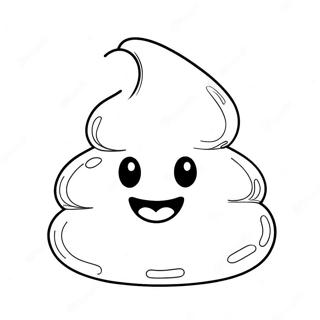 Halaman Mewarnai Emoji Kotoran Bahagia 75809-18815