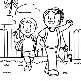 Halaman Mewarnai Petualangan Sekolah Wimpy Kid 75886 18877