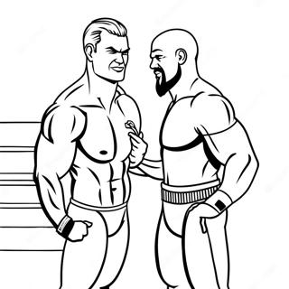 Halaman Mewarnai Persaingan Wwe Yang Garang 76143-19076