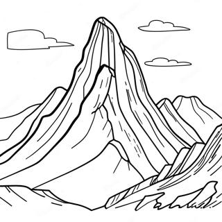 Halaman Mewarnai Batu Gunung Yang Berlekuk 76501 19360