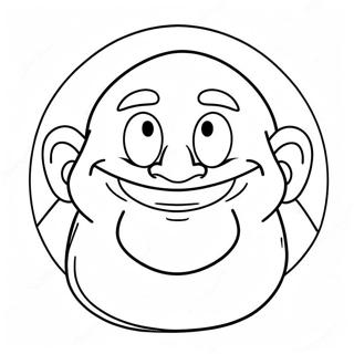 Halaman Mewarnai Karakter Grimace Lucu 76780-19572