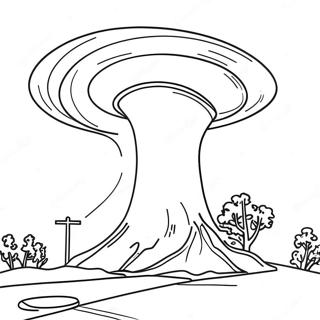 Halaman Mewarnai Tornado Yang Menghancurkan 76907-19676