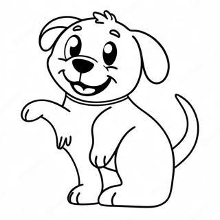 Halaman Mewarnai Anjing Bahagia Mengibaskan Ekor 77501-20118
