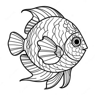 Halaman Mewarnai Ikan Tropis Yang Cerah 77528-20143