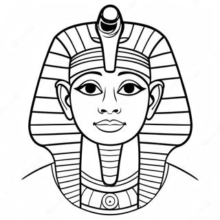 Halaman Mewarnai Firaun Dalam Pakaian Kerajaan 77552-20154